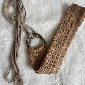 Bohemian Tan Woven Belt